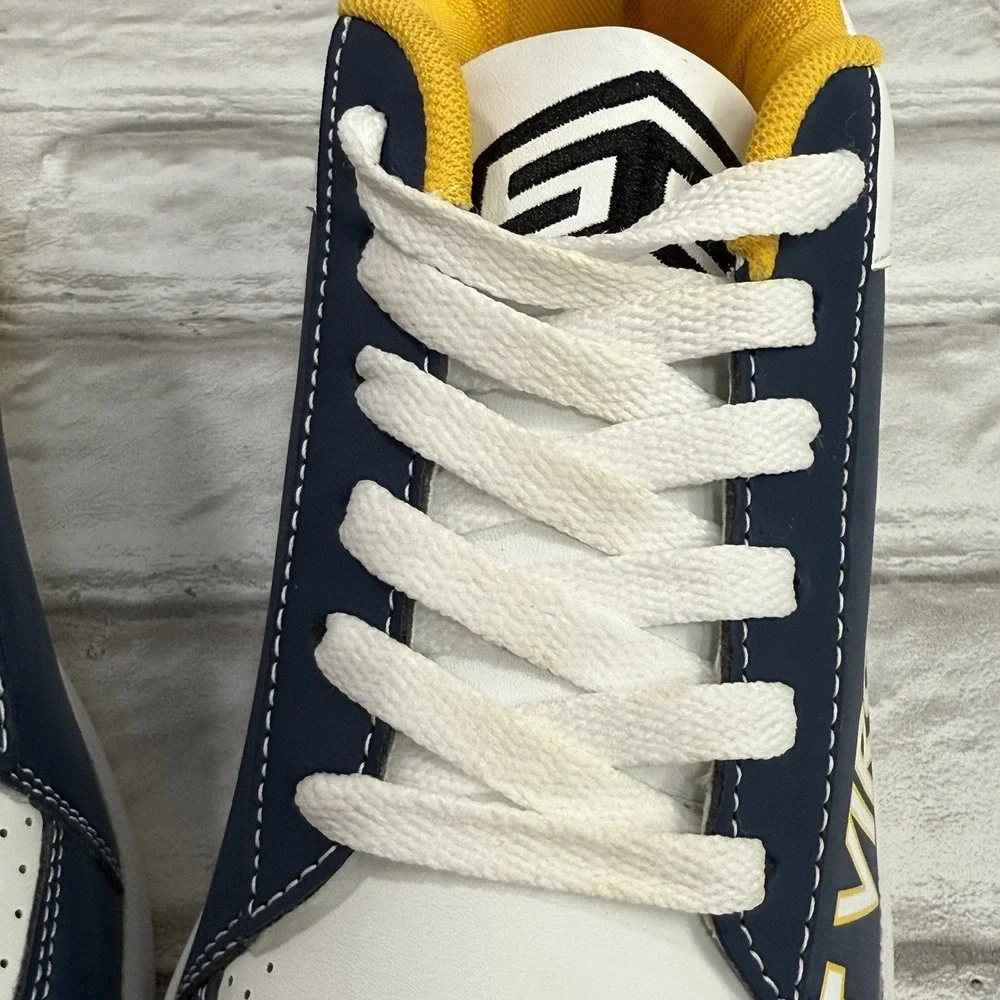 West Virginia Mountaineers Woman's 9 / 10 Sneakers Shoes Lace Up NCAA Team Shoes